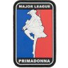 Plastové 3D patche 3D gumová nášivka MAJOR LEAGUE PRIMADONNA Patch - Farebná Plastové 3D patche 3D gumová nášivka MAJOR LEAGUE PRIMADONNA Patch - Farebná
