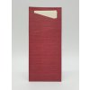 Obal na príbor Duni Sacchetto - bordová 19x8,5cm s vanilkovou servítkou 33x33cm, 100ks/ba Obal na príbor Duni Sacchetto - bordová 19x8,5cm s vanilkovou servítkou 33x33cm, 100ks/ba