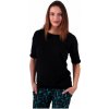 Dámske nadrozmerné tričko Darina, čierne M/L Dámske nadrozmerné tričko Darina, čierne M/L