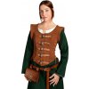 House of Warfare Dámský středověký semišový kožený korzet House of Warfare Dámský středověký semišový kožený korzet