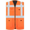 Korntex Wismar Multifunkčná reflexná pracovná vesta KX165 Signal Orange 4XL Korntex Wismar Multifunkčná reflexná pracovná vesta KX165 Signal Orange 4XL