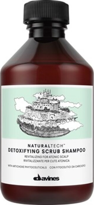 Davines Natural Tech Detoxifying Scrub Shampoo For Atonic Scalp 1000 ml