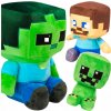 MINECRAFT VEĽKÁ PLYŠOVÁ HRAČKA 3v1 CREEPER STEVE ZOMBIE SÚPRAVA 3v1 TRI MASKOTKY MINECRAFT VEĽKÁ PLYŠOVÁ HRAČKA 3v1 CREEPER STEVE ZOMBIE SÚPRAVA 3v1 TRI MASKOTKY