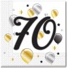 Procos servítky s číslom 70 milestone 33x33cm 20ks Procos servítky s číslom 70 milestone 33x33cm 20ks