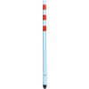 Bielo-červený oceľový stĺpik - priemer 6 cm, výška 150 cm Bielo-červený oceľový stĺpik - priemer 6 cm, výška 150 cm