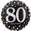 Balón fóliový okrúhly narodeninový 80. NARODENINY OSEMDESIAT čierny 45cm Balón fóliový okrúhly narodeninový 80. NARODENINY OSEMDESIAT čierny 45cm