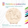 WoodBorn Rozprávkový jednorožec - Maľovanie podľa čísel WoodBorn Rozprávkový jednorožec - Maľovanie podľa čísel