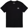 Pánske tričko Alpha Industries Small Logo Basic – čierne Pánske tričko Alpha Industries Small Logo Basic – čierne