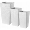 Kvetináč plast biely Kadax 34 cm x 34 cm x 68 cm Kvetináč plast biely Kadax 34 cm x 34 cm x 68 cm