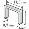 Spony 14mm, 11,3x0,52x0,70mm, balenie 1000ks, EXTOL PREMIUM Spony 14mm, 11,3x0,52x0,70mm, balenie 1000ks, EXTOL PREMIUM