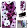 Knižkové puzdro Trendy Cross case Chryzantémy – Samsung Galaxy S21 FE Knižkové puzdro Trendy Cross case Chryzantémy – Samsung Galaxy S21 FE