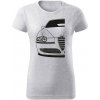 T-ričko Alfa Romeo 147 dámske tričko Farba trička: Bledosivá, Farba potlače: Čierna, Veľkosť: L T-ričko Alfa Romeo 147 dámske tričko Farba trička: Bledosivá, Farba potlače: Čierna, Veľkosť: L