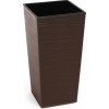 Plastový obal Finenzia dláto 25x25x46cm rôzne farby mokka/ tm. hnedá Plastový obal Finenzia dláto 25x25x46cm rôzne farby mokka/ tm. hnedá