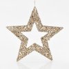 Eurolamp Hviezda, zlatá s glitrami, 45 cm Eurolamp Hviezda, zlatá s glitrami, 45 cm