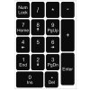 Emeru Numericke nálepky na klávesnice pre notebook a PC - Laminatove