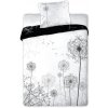Faro Obliečky Púpava čiernobiele Bavlna 140x200 70x90 Faro Obliečky Púpava čiernobiele Bavlna 140x200 70x90
