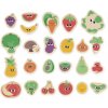 Janod Drevené magnetky pre deti Ovocie a zelenina 24 ks