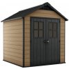 Plastový záhradný domček Keter Newton 757 Evotech 210x216 cm hnedý Plastový záhradný domček Keter Newton 757 Evotech 210x216 cm hnedý