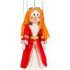 Drevená marioneta Šľachtičná červená, 20 cm Drevená marioneta Šľachtičná červená, 20 cm