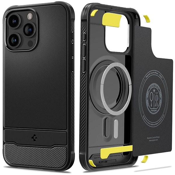 Púzdro Spigen Rugged Armor MagSafe Matte iPhone 15 Pro Max čierne
