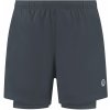 Voľné bežecké šortky 2v1 Rogelli ESSENTIAL, šedé S Voľné bežecké šortky 2v1 Rogelli ESSENTIAL, šedé S