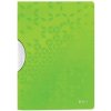 Rýchloviazač s klipom, PP, A4, LEITZ Wow ColorClip, zelená Rýchloviazač s klipom, PP, A4, LEITZ Wow ColorClip, zelená