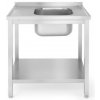 Stůl se dřezem vpravo a policí, šroubovaný, 800x600x850 mm | HENDI, 811863 inox Stůl se dřezem vpravo a policí, šroubovaný, 800x600x850 mm | HENDI, 811863 inox