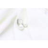 Pinky Club Náušnice s francúzskym zapínaním Biela perla / 1,3 cm Pinky Club Náušnice s francúzskym zapínaním Biela perla / 1,3 cm