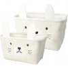 Hatu Súprava detských úložných košov Králik, 2 ks, krémová Hatu Súprava detských úložných košov Králik, 2 ks, krémová