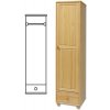 Bývaj s nami SK, SF124 Šatná skriňa, borovica masív Bývaj s nami SK, SF124 Šatná skriňa, borovica masív