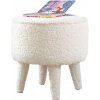 Asir | Taburet PIXI, priemer 38 cm, biely | 209FLF1323 Asir | Taburet PIXI, priemer 38 cm, biely | 209FLF1323