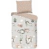 Sivé/hnedé bavlnené detské obliečky do postieľky 120x150 cm Catlife – Good Morning Sivé/hnedé bavlnené detské obliečky do postieľky 120x150 cm Catlife – Good Morning