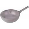BERLINGERHAUS Wok panvica s titánovým povrchom a pokrievkou 30 cm Taupe Collection BERLINGERHAUS Wok panvica s titánovým povrchom a pokrievkou 30 cm Taupe Collection