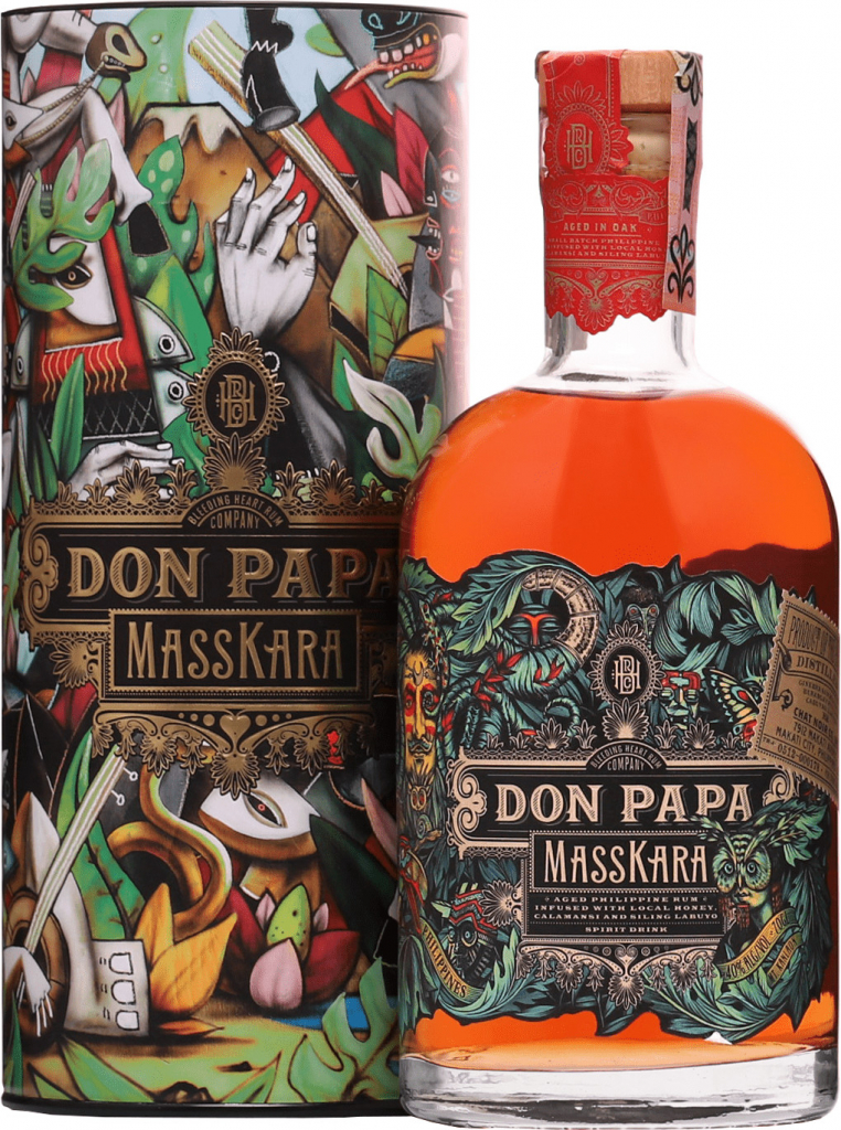 Don Papa Masskara Art Limited Edition 40% 0,7 l (kazeta)
