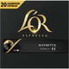 L'OR L´OR Espresso Ristretto Intenzita 11 - 20 hliníkových kapsúl kompatibilných s kávovarmi Nespresso®*