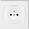 Zásuvka do steny pod omietku s uzemnením Karlik biela LGP-1Z Zásuvka do steny pod omietku s uzemnením Karlik biela LGP-1Z