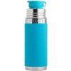 PURA Termo fľaša so športovým uzáverom modrá aqua 260ml PURA Termo fľaša so športovým uzáverom modrá aqua 260ml