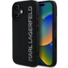 Karl Lagerfeld 3D Rubber Glitter Logo Zadní Kryt pre iPhone 16 Black Karl Lagerfeld 3D Rubber Glitter Logo Zadní Kryt pre iPhone 16 Black