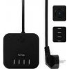 12W 3x zásuvka, 4xUSB, 1.5m černá HUSLOG 12W 3x zásuvka, 4xUSB, 1.5m černá HUSLOG