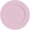 Pastelovo ružový retro porcelánový plytký tanier s bodkovaným bielym dekorom o priemere 23 cm Isabelle Rose 35886 Pastelovo ružový retro porcelánový plytký tanier s bodkovaným bielym dekorom o priemere 23 cm Isabelle Rose 35886