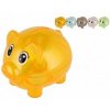 Teddies Pokladnička - Prasátko průhledné - 10 cm - mix druhů Teddies Pokladnička - Prasátko průhledné - 10 cm - mix druhů