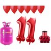 HeliumKing Hélium párty set na 11. narodeniny s červenými balónmi HeliumKing Hélium párty set na 11. narodeniny s červenými balónmi
