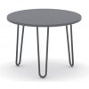 Okrúhly konferenčný stôl SPIDER, priemer 60 cm, čierna podnož, grafit Okrúhly konferenčný stôl SPIDER, priemer 60 cm, čierna podnož, grafit