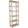 Regál drevený masívny 33,5 x 68 x 204 cm, 6 políc Farba: Prírodné Regál drevený masívny 33,5 x 68 x 204 cm, 6 políc Farba: Prírodné