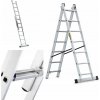 Hliníkový multifunkčný rebrík 2x7 priečok DRABEST 150kg Hliníkový multifunkčný rebrík 2x7 priečok DRABEST 150kg