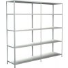 Kovový regál rozširovací Schulte 4532-W 2000x2000x500 mm, 10 políc, nosnosť 850 kg, biely Kovový regál rozširovací Schulte 4532-W 2000x2000x500 mm, 10 políc, nosnosť 850 kg, biely