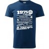 1975 v kocke - Klasické pánske tričko vyššej gramáže - S ( Polnočná modrá ) 1975 v kocke - Klasické pánske tričko vyššej gramáže - S ( Polnočná modrá )