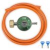 Gimeg regulátor tlaku 30 Mbar Kombi s hadicí 1,5m a svorkami Oranžová Gimeg regulátor tlaku 30 Mbar Kombi s hadicí 1,5m a svorkami Oranžová