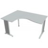 Pracovný stôl Flex, ergo, pravý, 160x75,5x120 (60x80) cm, sivá/kov Pracovný stôl Flex, ergo, pravý, 160x75,5x120 (60x80) cm, sivá/kov