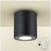 | Brilagi - LED RGBW stmievateľné kúpeľňové svietidlo MIA 1xGU10/4,8W/230V 84x80 mm čierne IP54 | BG1036+AI2382 | Brilagi - LED RGBW stmievateľné kúpeľňové svietidlo MIA 1xGU10/4,8W/230V 84x80 mm čierne IP54 | BG1036+AI2382